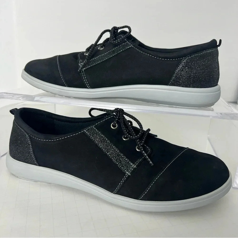 SAS Marnie Leather Lace Up Sparkle Women's Sneakers Size 10.5M